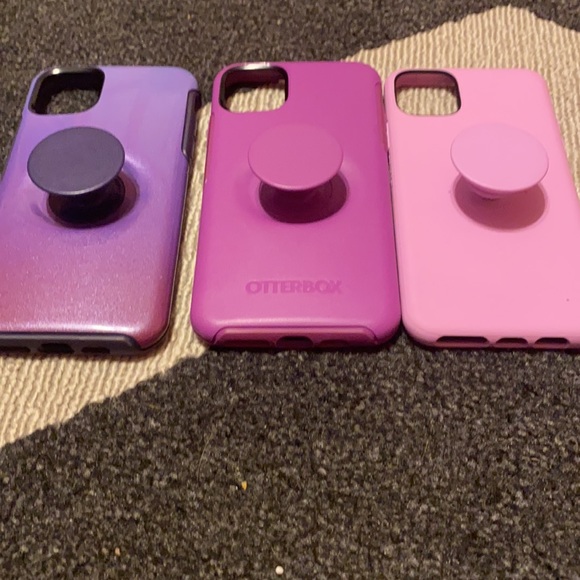 BUNDLE Otterbox Symmetry Flex Pop Cases iPhone 11 Pro Max (Purples) - Picture 3 of 6
